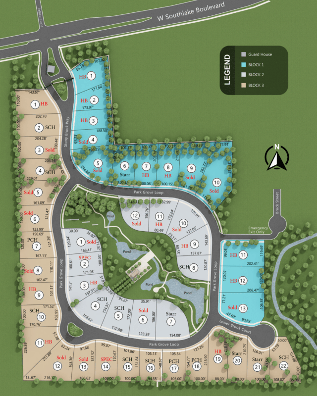 Stony Brook - Community Map - Holmes Builders